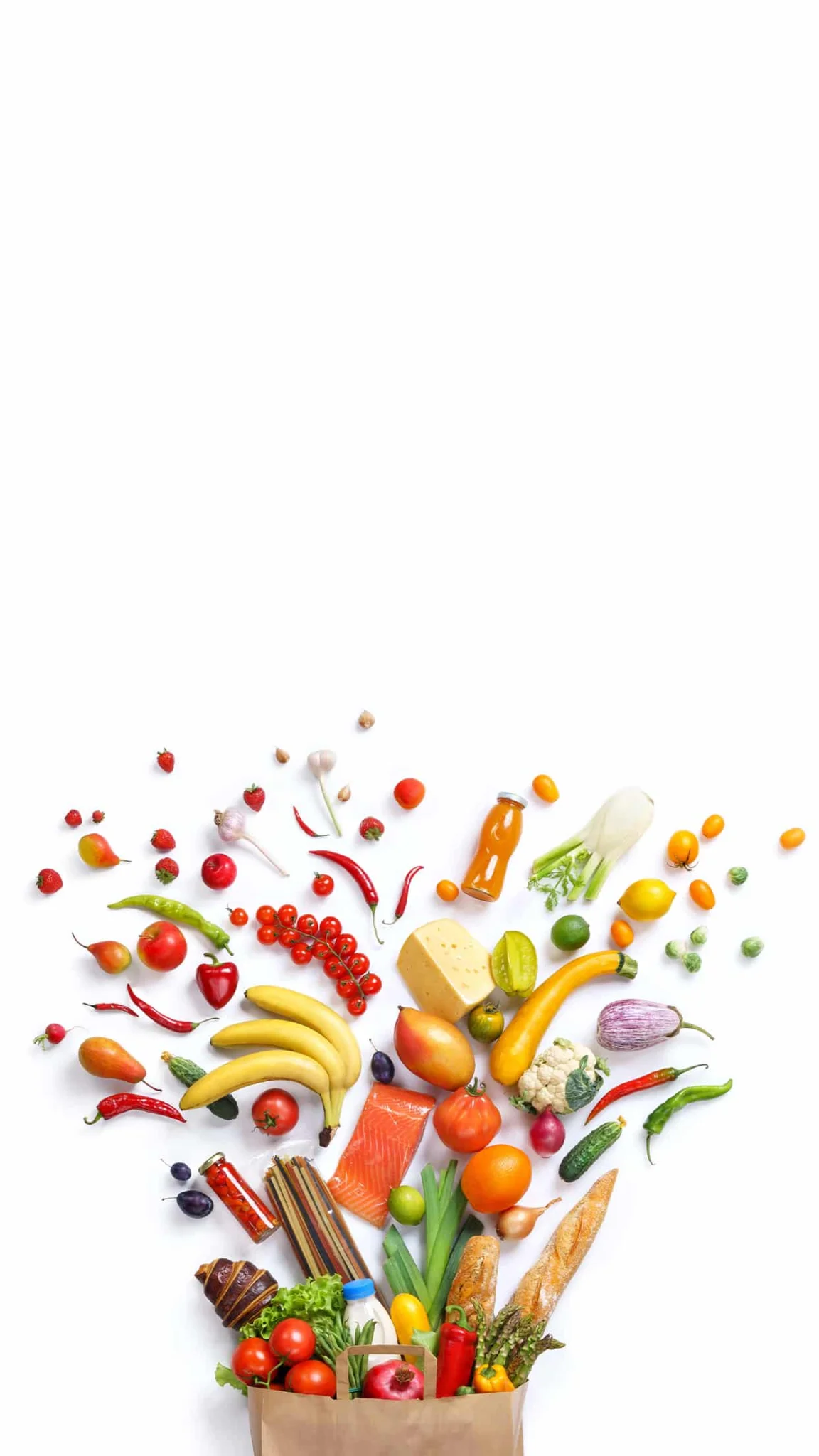 food on a table